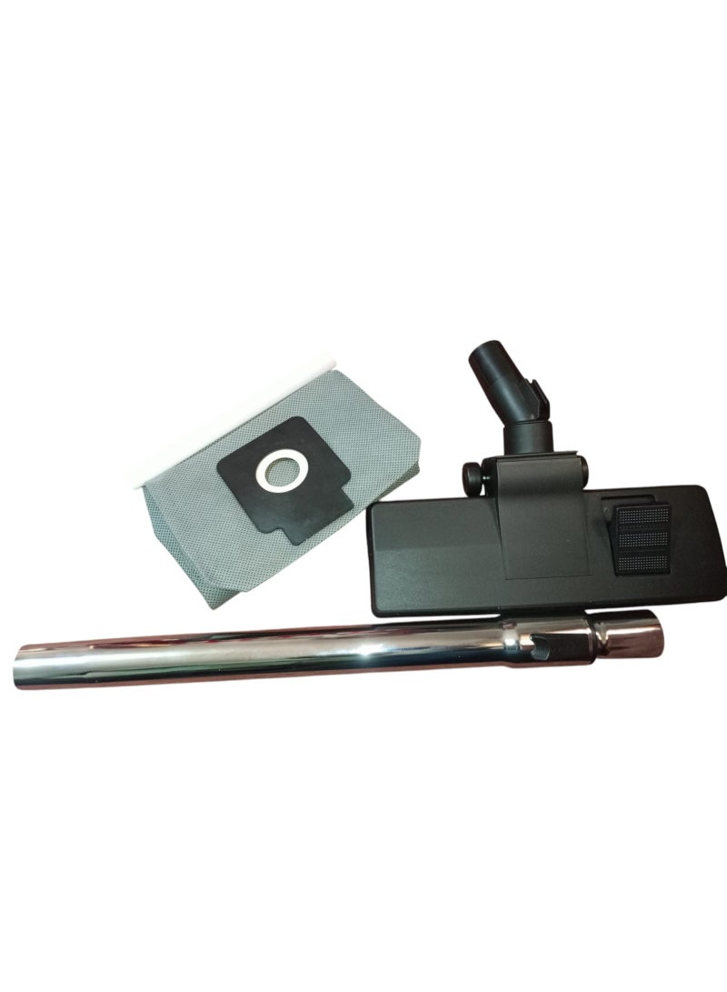 طقم مكنسة مستورد يتكون من ثلاثة قطع ماسورة استالس وفرشة وكيس متوافق مع باناسونيك وناشونال ونيوتكال - Image 1